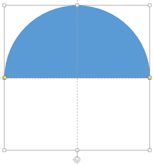 Flipped semi-circle