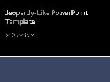 Jeopardy-Like PowerPoint Template (25 Questions)