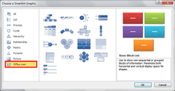 Add Office.com SmartArt Graphics
