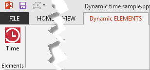 Dynamic ELEMENTS tab of the Ribbon