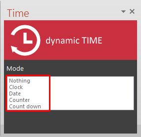 Time Task Pane