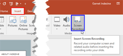 Screen Recording in PowerPoint 2016 for Windows